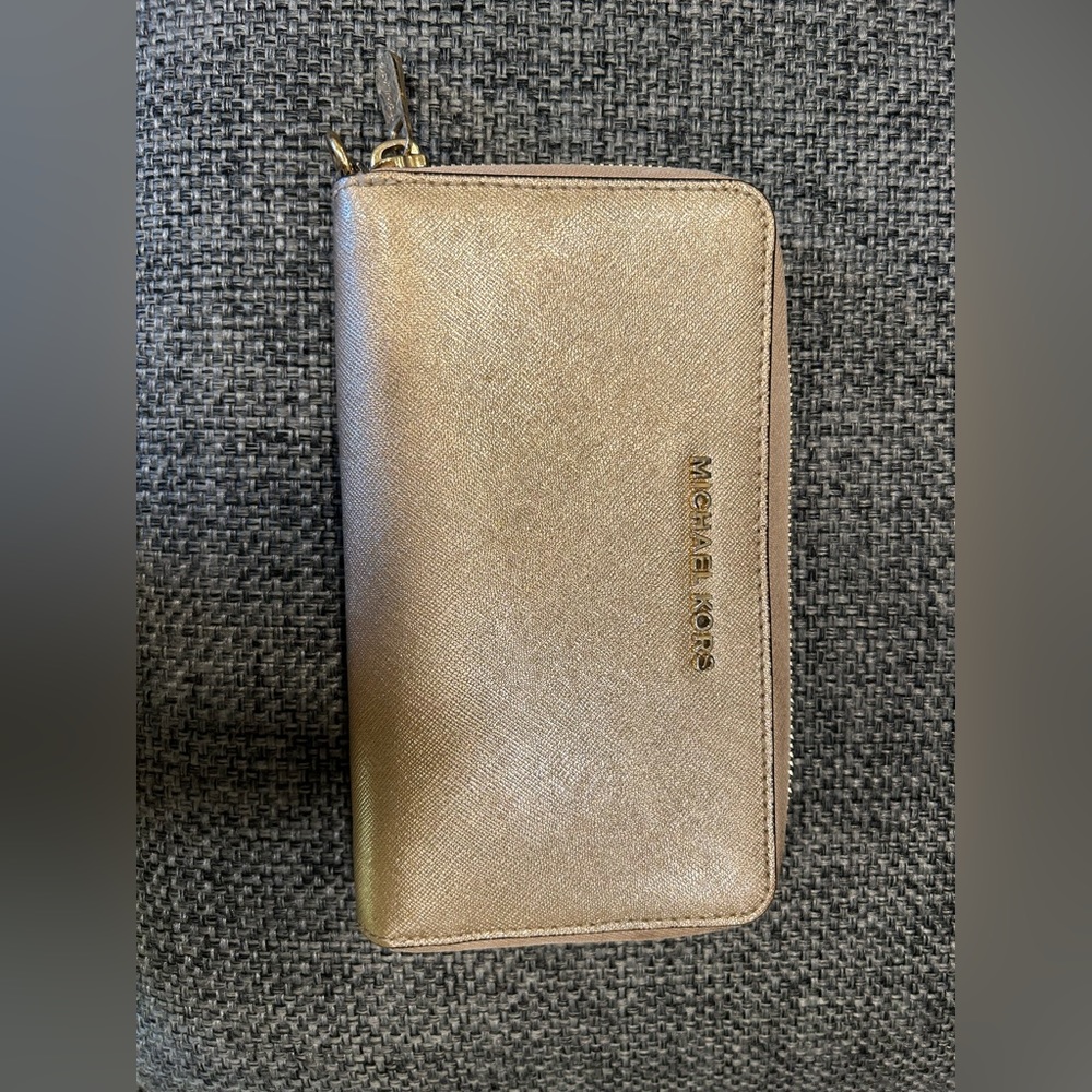 Gold Michael Kors Wallet